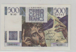 Magnifique Billet  Neuf De 500 Francs  Chateaubriand Neuf Du 28-3-1946 - 5 000 F 1934-1944 ''Victoire''