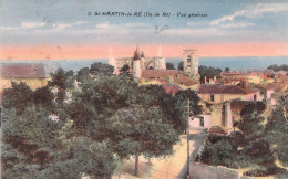 FRANCE - 17 - SAINT MARTIN DE RE - Vue Générale - Colorisée - Carte Postale Ancienne - Saint-Martin-de-Ré