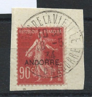 Andorre N°12 Obl (FU) 1931 - Timbres Français Surchargé - Usati