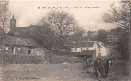 CHATEAUNEUF DU FAOU - Place Du Champ De Foire - Attelage - Châteauneuf-du-Faou