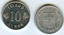 Islande Iceland 10 Aurar 1974 UNC KM 10a - Islande