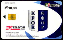 C&C US9 SCHEDA TELEFONICA USATA A CHIP ESERCITO BASI MILITARI KFOR 00092 - [3] Fehlliste