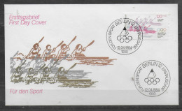 ALLEMAGNE BERLIN  FDC  1984 Jo Canoe - Canoa