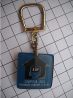 3169 Porte Clefs Clé EDF  COMPTEUR BLEU Puissance Confort 6 KW - Key-rings