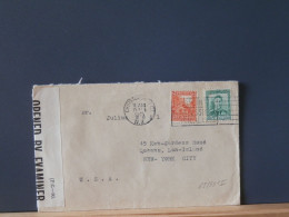 65/081I LETTER  AUSTRALIA 1945 TO USA  CENSOR - Storia Postale