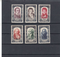 France - Année 1950 - Neuf** - N°YT 867/72** - Célébrités Du XVIIIè Siècle (Révolution De 1789) - Unused Stamps
