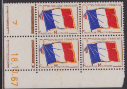 FRANCE FRANCHISE MILITAIRE N° 13** DRAPEAU COIN DATE DU 18/10/67 - Other & Unclassified