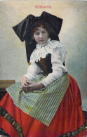 FOLKLORE - Elsässerin - Alsacienne - Carte Postale Ancienne - Costumes