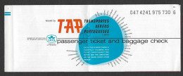 Billet D' Avion 1979 TAP Air Portugal Publicité Vinho Mateus Rosé Pink Wine Plane Ticket Pub - Europe