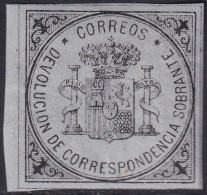 Spain 1875 Ed 172 España Devolución (return) Stamp MNH** - Nuevos