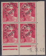 FRANCE PREOBLITERE N° 96** MARIANNE DE GANDON COIN DATE DU 6/3/46 - Precancels