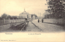 BELGIQUE - Florennes - La Route De Philippeville - Carte Postale Ancienne - Florennes
