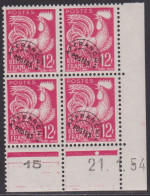 FRANCE PREOBLITERE N° 111** COQ COIN DATE DU 21/1/54 - Precancels