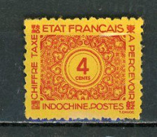 INDOCHINE RF - T. TAXE - N° Yvert 78 (*) - Portomarken