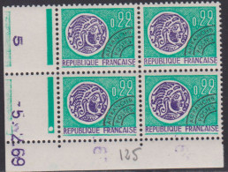 FRANCE PREOBLITERE N° 125** MONNAIE GAULOISE COIN DATE DU 5/2/69 - Precancels