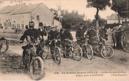 Moto - Section De Motocyclistes Belges Près D'ostende - Ww1 - Motocyclette - Motorfietsen