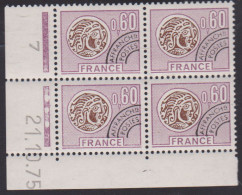 FRANCE PREOBLITERE N° 140** MONNAIE GAULOISE COIN DATE DU 21/10/75 - Precancels