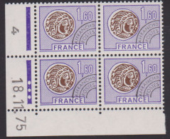 FRANCE PREOBLITERE N° 144** MONNAIE GAULOISE COIN DATE DU 18/11/75 - Precancels