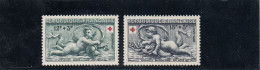 France - Année 1952 - Neuf** - N°YT 937/38** - Au Profit De La Croix-Rouge - Ungebraucht