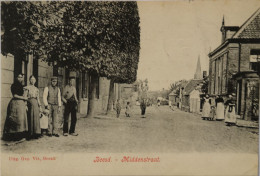 Beesd (Gld.) Middenstraat (Veel Volk) 1909 Topkaart - Otros & Sin Clasificación