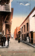 Ac8355 - COLOMBIA -  Vintage Postcard - Cartagena, Iglesia Street - 1922 - Colombie