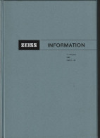 ZEISS INFORMATION "Zeitschrift Für Die ZEISS-Freunde" 11. Jahrgang 1963 Heft 47 Bis 50 Originalkunstoffeinband, Gebrauch - Computer Sciences