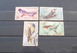 India 1968 BIRDS ~ Wildlife Preservation - Fauna / Birds Complete Set Of 4 Stamps USED (Cancellation Would Differ) - Oblitérés