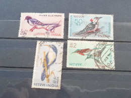 India 1968 BIRDS ~ Wildlife Preservation - Fauna / Birds Complete Set Of 4 Stamps USED (Cancellation Would Differ) - Used Stamps