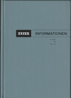 ZEISS INFORMATION "Zeitschrift Für Die ZEISS-Freunde" 12. Jahrgang 1964 Heft 51 Bis 54 Originalkunstoffeinband, Gebrauch - Informática