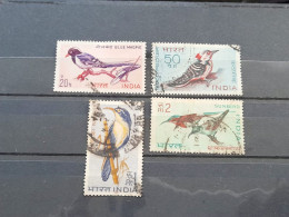 India 1968 BIRDS ~ Wildlife Preservation - Fauna / Birds Complete Set Of 4 Stamps USED (Cancellation Would Differ) - Oblitérés