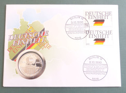 Numisbrief Coin Cover Deutsche Einheit 1990  Silber 20 Gramm #numis98 - Andere & Zonder Classificatie