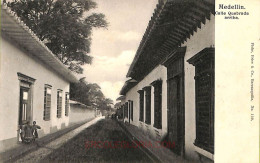 Ac8367 - COLOMBIA -  Vintage Postcard - Medellin, Calle Quebrada Arriba - Colombie