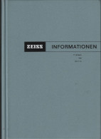 ZEISS INFORMATION "Zeitschrift Für Die ZEISS-Freunde" 17. Jahrgang 1969 Heft 71 Bis 74 Originalkunstoffeinband, Gebrauch - Informatica