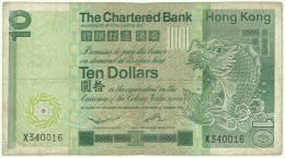 Hong Kong - 10 Dollars - 01.01.1980 - Pick: 77.a - Serie X - The Chartered Bank - Hongkong