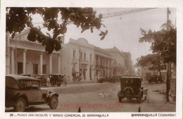 Ac8394 - COLOMBIA -  Vintage Postcard - Barranquilla, Plaza San Nicolas - Colombie
