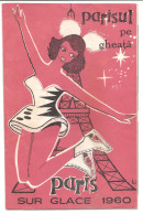 PRIGRAMME Cirque , PARIS SUR GLACE 1960 , Bucarest ( Roumanie ) RRR !!! - Programmes