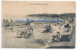 CPA 44 SAINT BREVIN LES PINS La Plage Tricycle Ancien Au Premier Plan - Saint-Brevin-les-Pins