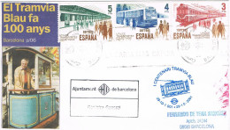 49843. Carta BARCELONA 2001. Centenario Tranvia Azul. TRANVIA BLAU - Briefe U. Dokumente