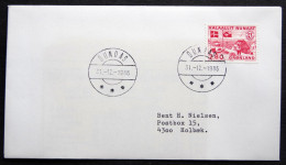 Greenland  1986 Letter  DUNDAS 31-12-1986  LAST DAY ( Lot  871 ) - Cartas & Documentos