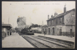 Auffay - CPA - La Gare Animée N° 14 - Neurdein - 1924 - TBE - - Auffay