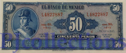 MEXICO 50 PESOS 1970 PICK 49s UNC - Mexico