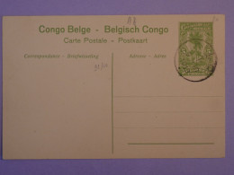 AK1 CONGO BELGE BELLE CARTE ENTIER SERIE 1 .N30 1913  +SHINKAKASA+++ - Enteros Postales