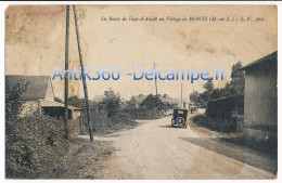 Très Rare CPA 49 FAYE D'ANJOU La Route De Faye Au Village De Monts - Thouarce