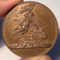 Netherlands 1831 Medal 'Heldendood Van Van Speyk': D.van Der Kellen (Belgian Revolution Médaille Belgique Pays Bas Navy - Autres & Non Classés