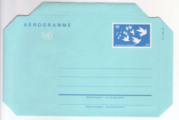 UNO-WIEN       Aerogramme  11 Schillinge - Briefe U. Dokumente
