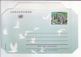 UNO-WIEN       Aerogramme  12 Schillinge - Briefe U. Dokumente