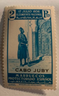 1937. CABO JUBY. ALZAMIENTO NACIONAL. Edifil Nº 97 Nuevo Con Fijasellos * - Cabo Juby