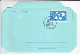 UNO-WIEN       Aerogramme  11 Schillinge  First Day - Covers & Documents