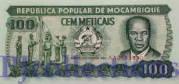 LOT MOZAMBIQUE 100 METICAIS 1989 PICK 130c UNC X 5 PCS - Mozambique