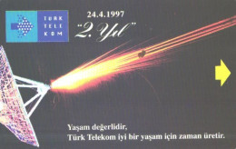 Turkey:Used Phonecard, Türk Telekom, 100 Units, Antenna, 1997 - Türkei